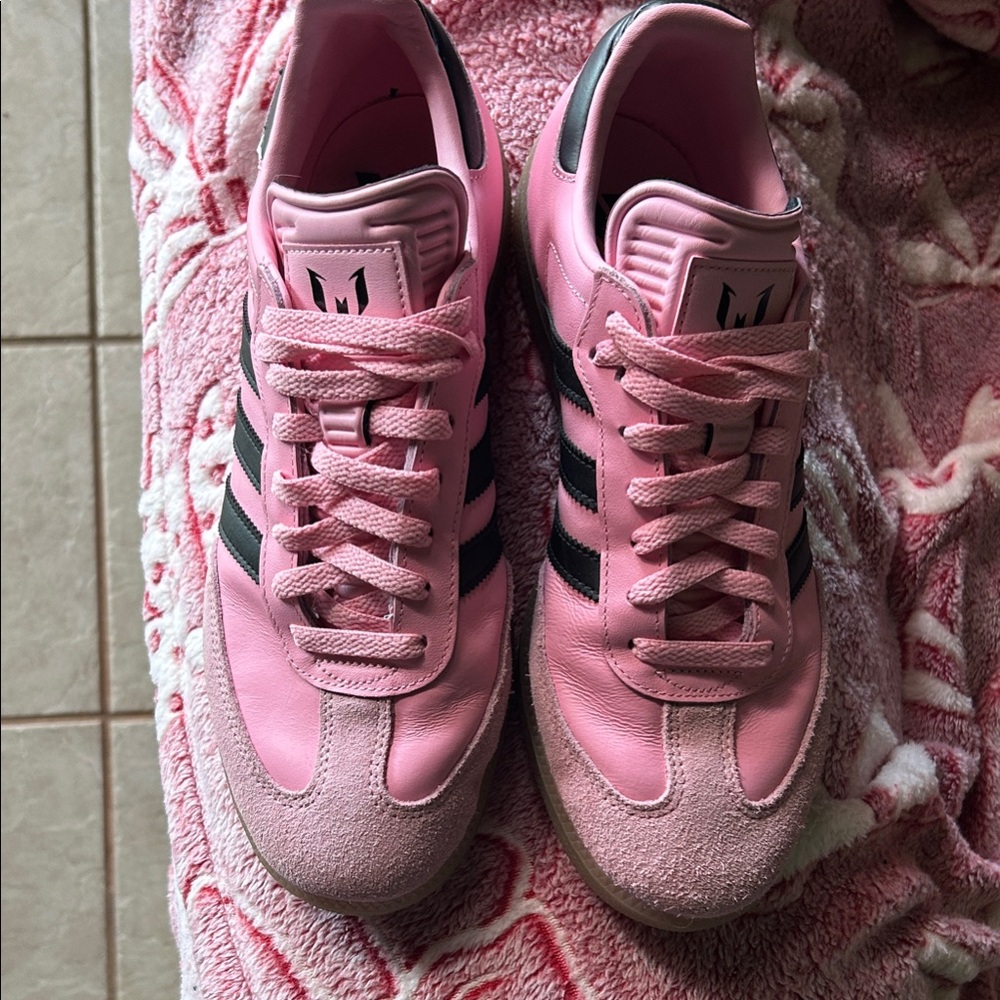 Adidas Miami Messi Mens Pink Sneakers